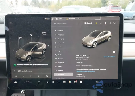 2023 Tesla Model Y Awd/Long Range Dual Motor All-Wheel Drive из США, поврежденный, VIN 7SAYGDEE3PF875923